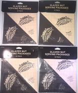 4ea 12 Pks VictoriO VKP1218 Glazed Nut Serving Packages,Beige/Brown-NEW-... - £15.48 GBP