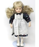 Ashton Drake  Porcelain Blonde Blue Eyes Doll By Joan Ibarolle 14&quot; real ... - £18.82 GBP