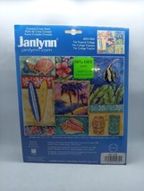 Janlynn Counted Cross Stitch Tiki Tropical Collage 14”x11” Sealed In Pac... - $14.84