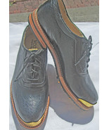 Men AnaCapri Black lizard  Gold Toe golf shoes by Vecci - $335.00