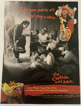 Captain Morgan Spiced Rum Mustache The Captain Was Here Magazine Print Ad - £3.94 GBP
