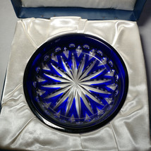 Faberge |  Wine Bottle Coaster | Blue Crystal | New in the Box - $125.00