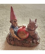 Cairn Studio 1994 Christmas Tim Wolfe &amp; Tom Clark Gnome and Chipmunk - $23.75