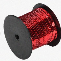 SparkleRibbon: 100 Yards of 6mm Flat Sequin Trim for DIY Projects &amp; Accessories - £31.60 GBP