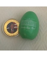 TRUMP 2020 WHITE HOUSE GREEN EASTER EGG + PHOTO CHALLENGE COIN REPUBLICA... - $24.75