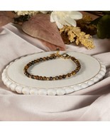 Bracelet Adjustable Clear Crystal tiger eye stone For women multicolored... - $274.66 MXN