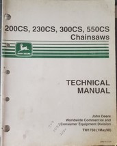 John Deere  TM1750 Technical Manual for CS Series Chainsaws 1998 - $28.05
