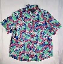 Vineyard Vines Men&#39;s XL Slim Fit Murray Shirt Hawaiian Multicolor Floral SS - $28.06