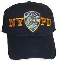 Men&#39;s NYPD Baseball Hat Navy / New York&#39;s Finest Back - $13.59