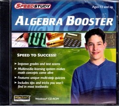 SpeedStudy Algebra Booster (Ages 12+) PC-CD - NEW in Jewel Case - $4.98