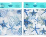 2 PACKS Of Shore Living Oblong Plastic Tablecloths, 52x70-in. Style To C... - $12.99
