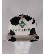 Vintage Farm Credit Cow Print Snapback Park Avenue Hat Made In USA - $41.01 CAD
