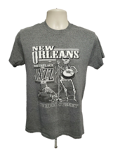 New Orleans Bourbon Street Birthplace of Jazz Adult Small Gray TShirt - £11.87 GBP