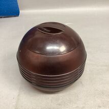 Antique 1930’s Amber Globe Tobacco Glass Humidor W/ Bakelite Lid - €21,12 EUR