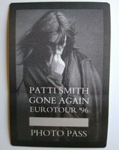 Patti Smith Backstage Pass Original Gone Again Tour Punk New Wave 1996 Photo - £17.44 GBP
