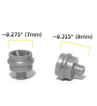 2pc BTO Newly Made Aurora AFX Magnatraction HO Slot Car Front Wheels 8716 Silver - £1.87 GBP