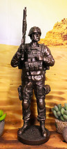 Modern Military Commando Soldier Statue Desert Army Tactician On Guard Figurine - £66.92 GBP