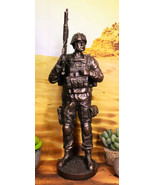 Modern Military Commando Soldier Statue Desert Army Tactician On Guard F... - £66.42 GBP