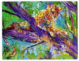 LeRoy Neiman Knoedler Advertising Postcard of the Serengeti Leopard  - £20.70 GBP