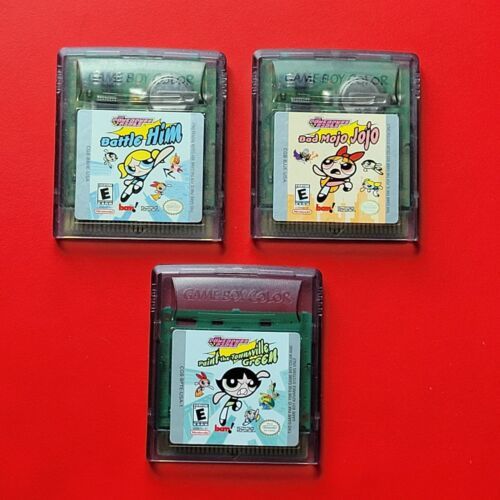 Powerpuff Girls Game Boy Color Games Lot 3 Bad Mojo + Battle Him ...