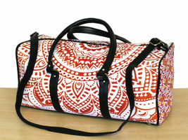 Cotton Duffel Handbag Indian Mandala Sports Gym Bag Unisex Travel Bags JP342 - £17.27 GBP
