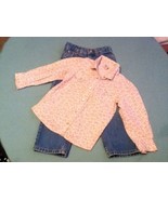 Girls-Lot of 2-Levi&#39;s-jeans-Size 4T-blue -Old Navy-pink blouse-rodeo-Wes... - £11.77 GBP