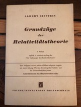 Grundzüge der Relativitätstheorie 1956 1st Einstein Ed. theory of relativity - £214.53 GBP