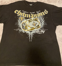 New Orleans Saints Super Bowl Champions graphic t shirt L - $16.82