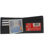 Mens Leather Wallet &amp; Credit Card Holder Black #1160 FREE SHIP ID Window - $9.89