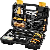 50 Piece General Household Hand Tool Kit with Plastic Toolbox Storage Case - $38.98 CAD