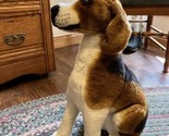 Melissa &amp; Doug #4852 Realistic Sitting 20&quot; Plush Beagle Dog Stuffed Animal - £19.38 GBP