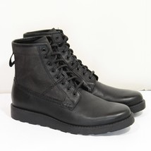 NEW Men&#39;s AEO Combat Boot Black Leather America Eagle Boots  Size 9   $89 - £54.36 GBP