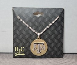 Texas A&amp;M University Aggies Necklace NCAA Jewelry Two-tone Gold &amp; Silver... - £15.82 GBP