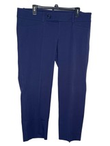 Lily Pulitzer Women Pants Trouser Stretch Cropped Plus Size Blue Size 14 - £29.57 GBP
