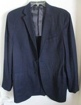 Men&#39;s Ralph Lauren Polo Three Button Navy Wool Blazer Sportcoat Jacket 42R  - £58.25 GBP