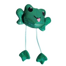 Toss &#39;N Dangle Frog Catnip Cat Toy Ribbet Sound Touch Activated - £10.27 GBP