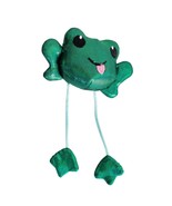 Toss &#39;N Dangle Frog Catnip Cat Toy Ribbet Sound Touch Activated - £10.31 GBP