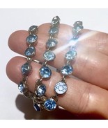 Antique Georgian Riviere blue paste Sterling silver Necklace - $50,919.38 MXN