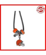 Officially Licensed Cleveland Browns Euro Bead Necklace with Rhinestones - €24,90 EUR