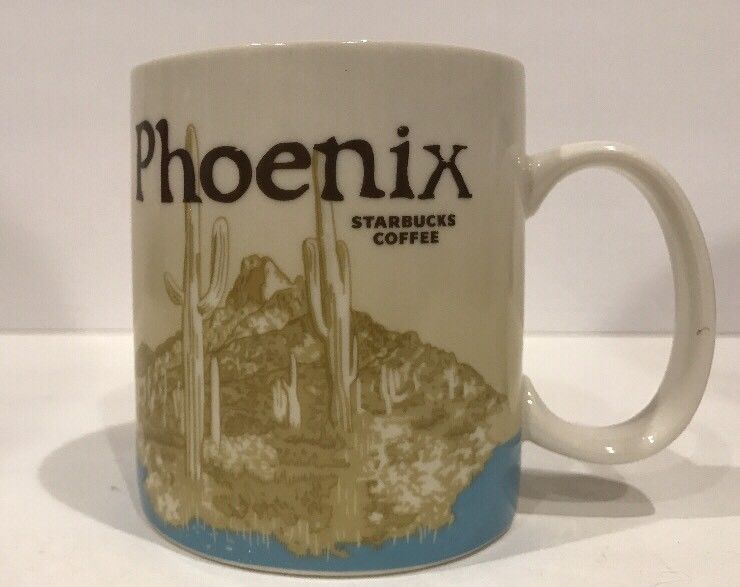 Starbucks Ceramic Coffee Mug Collector Series 2010 Phoenix Tea Cup - $44.54