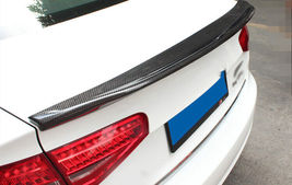 Carbon Fiber Car Rear Spoiler Wing Lip For Audi A3 S3 8V 4-Door Sedan 2014-2016 - £258.64 GBP