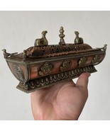Tibetan Buddhist Artistic Temple Shaped Incense Burner 8&quot; - Made in Nepal - $54.99