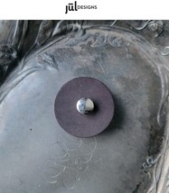 Jul BT30M-1 - Medium Black 1.5&quot; Screw-In Leather Pedestal Button Styling... - $6.16