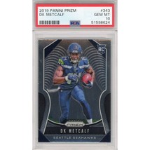 DK METCALF Seattle Seahawks 2019 Panini Prizm RC #343 Card PSA Gem Mint 10 - £428.05 GBP