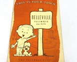 1960 Belleville IL This is Your Town Booklet History Advertising LWV Lea... - $11.49