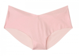 Victoria&#39;s Secret M Dusk Pink No-Show Shimmer Hiphugger Panty Underwear ... - $17.06