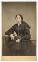 CIRCA 1870&#39;S Named CDV Woman Civil War Tax Stamp Vance Monongahela City, PA - £14.58 GBP