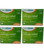(4) All DayAllergy Relief indoor outdoor sneezing, likeZyrtec, 14 Tablet... - $19.79