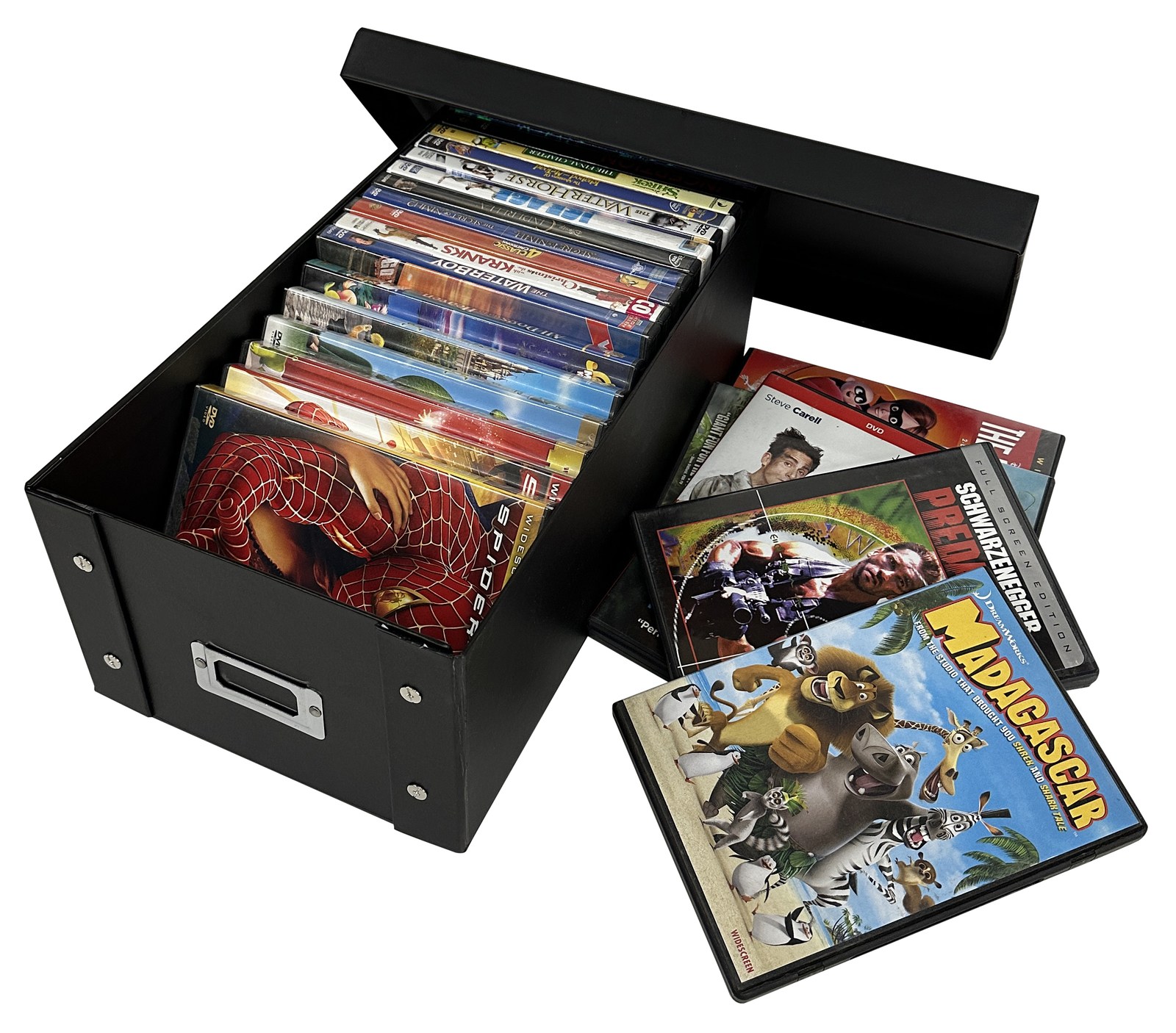 Primary image for CheckOutStore Black DVD Cases Storage Box (Holds 25 Cases)