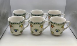 Set Of 6 Villeroy &amp; Boch French Garden Fleurence Mugs - £104.47 GBP